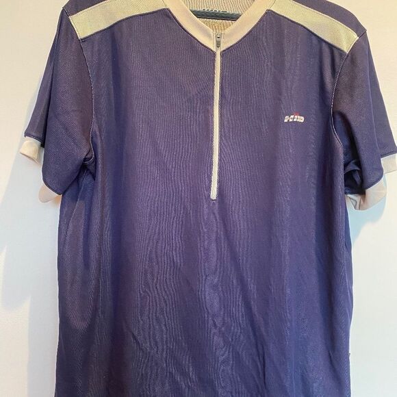 Hind Sportswear Men’s Workout Top Navy Yellow Size L - Picture 1 of 5